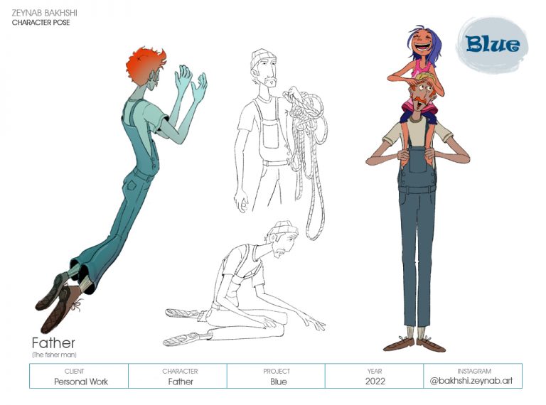 Father-character pose